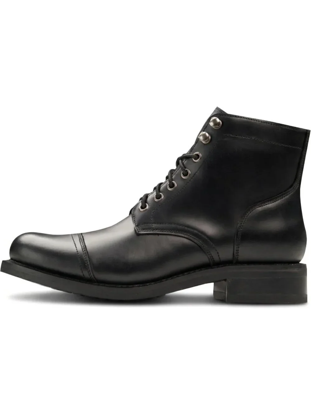 Men's Black Casual Leather Dress Lace Up Ankle Boots Slip on Chukka Boots